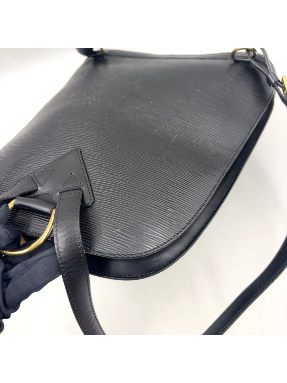 Louis Vuitton Gobelins Epi Noir Leather Black Backpack Gold - Picture 8 of 15